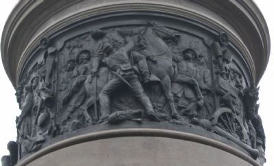 Left or West Bronze Relief image. Click for full size.