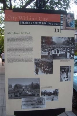 Meridian Hill Park Marker image. Click for full size.
