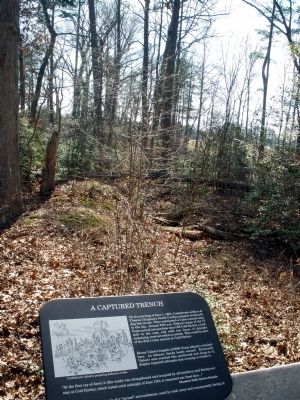 A “turned” entrenchment. Click for full size. A “turned” entrenchment image. Click for full size.
