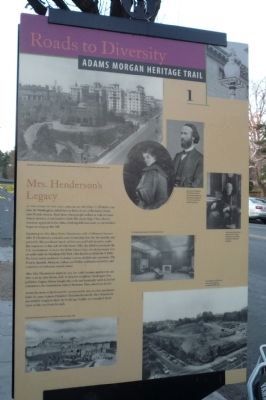 Mrs. Henderson's Legacy Marker. Click for full size. Mrs. Henderson's Legacy Marker image. Click for full size.