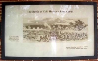 Cold Harbor Visitor Center Display image. Click for full size.