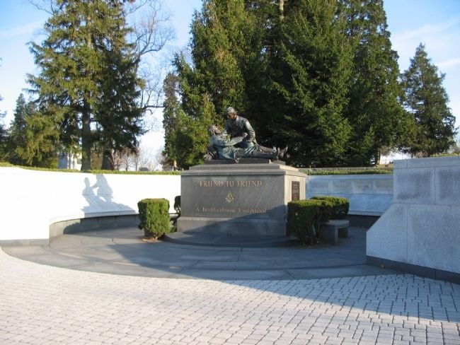 Friend to Friend Memorial. Click for full size. Friend to Friend Memorial image. Click for full size.
