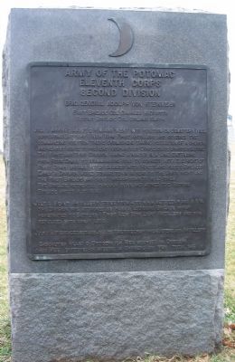 Second Division, Eleventh Corps Tablet. Click for full size. Second Division, Eleventh Corps Tablet image. Click for full size.