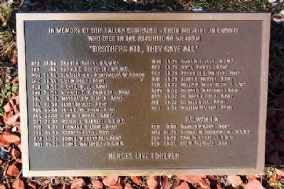 Muskingum County Vietnam War Memorial Marker image. Click for full size.