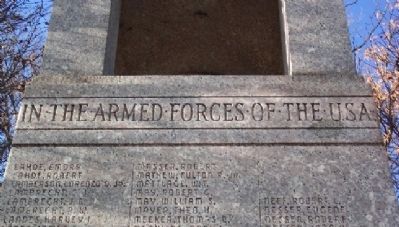 Bexley World War II Memorial Honor Roll image. Click for full size.