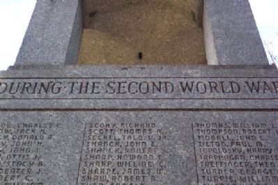Bexley World War II Memorial Honor Roll image. Click for full size.
