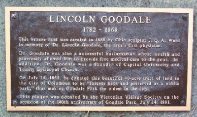 Lincoln Goodale Marker image. Click for full size.