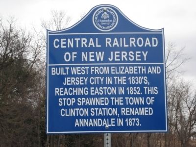 Central Railroad Of New Jersey Marker image. Click for full size.