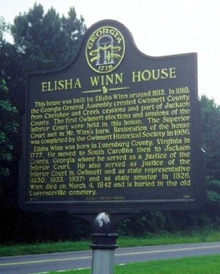 Elisha Winn House Marker image. Click for full size.
