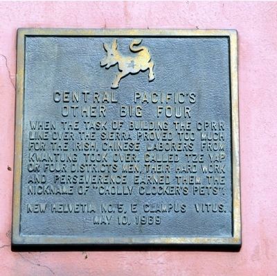 Central Pacific’s Other Big Four Marker. Click for full size. Central Pacific’s Other Big Four Marker image. Click for full size.
