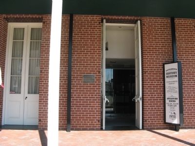 Entrance to the History Museum and the City Hall and Waterworks Marker. Click for full size. Entrance to the History Museum and the City Hall and Waterworks Marker image. Click for full size.