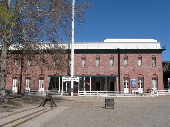 Site and Replica of the City Hall and Waterworks Building image. Click for full size.