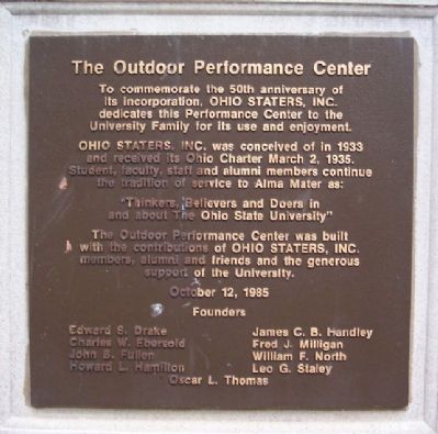 The Outdoor Performance Center Marker. Click for full size. The Outdoor Performance Center Marker image. Click for full size.
