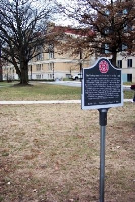 Underground Railroad on University Land Marker #5 image. Click for full size.