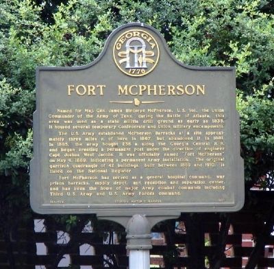 Fort McPherson Marker image. Click for full size.