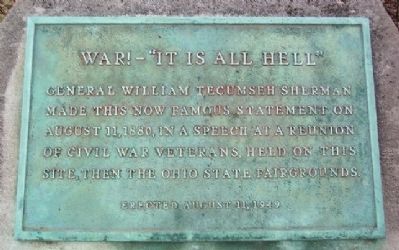 War! - "It Is All Hell" Marker image. Click for full size.