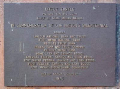 Little Turtle Sculpture Marker image. Click for full size.