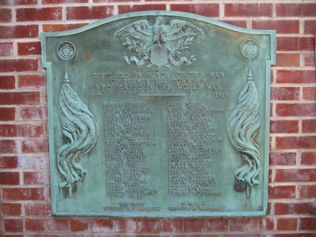 Bedminster War Memorial - WWI Marker image. Click for full size.