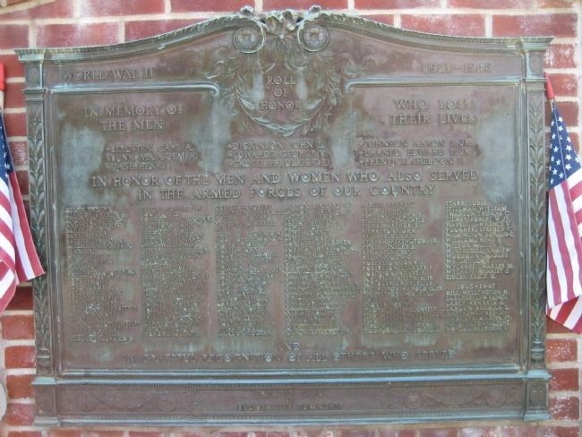 Bedminster War Memorial - WWII Marker. Click for full size. Bedminster War Memorial - WWII Marker image. Click for full size.