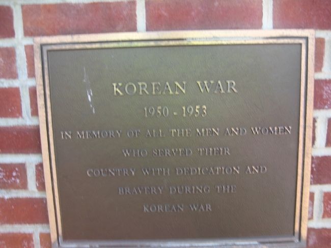 Bedminster War Memorial - Korean War Marker image. Click for full size.
