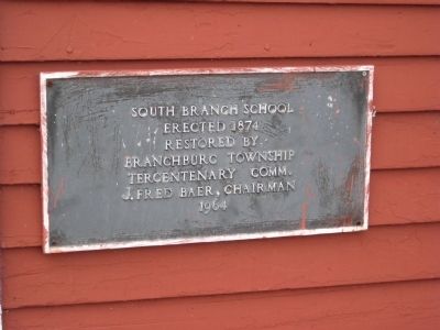 South Branch School Marker image. Click for full size.