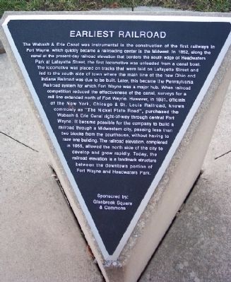 Earliest Railroad Marker image. Click for full size.