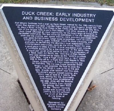 Duck Creek: Early Industry and Business Development Marker image. Click for full size.