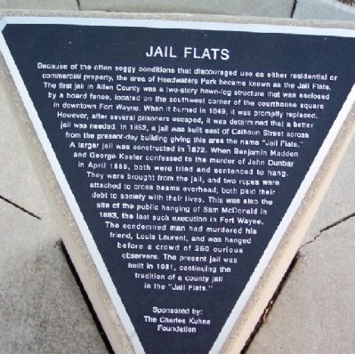 Jail Flats Marker image. Click for full size.