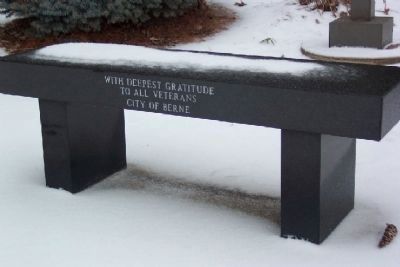 Adams County Veterans Memorial Bench image. Click for full size.