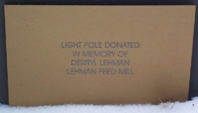 Adams County Veterans Memorial Light Pole Marker image. Click for full size.
