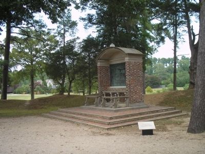 Marker in Historic Jamestown image. Click for full size.