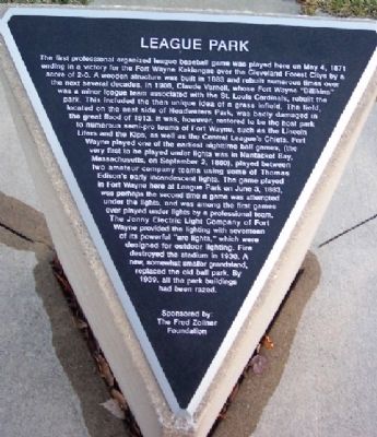 League Park Marker image. Click for full size.