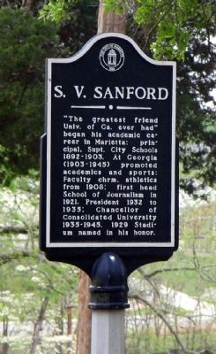 S. V. Sanford Marker image. Click for full size.