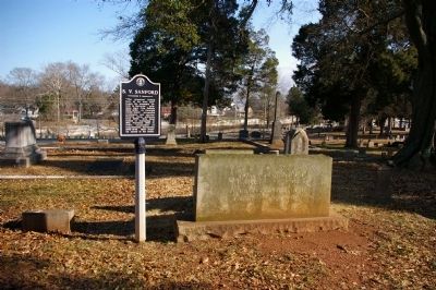 S. V. Sanford Marker and Gravesite image. Click for full size.