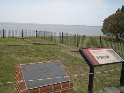 Markers in Historic Jamestown image. Click for full size.
