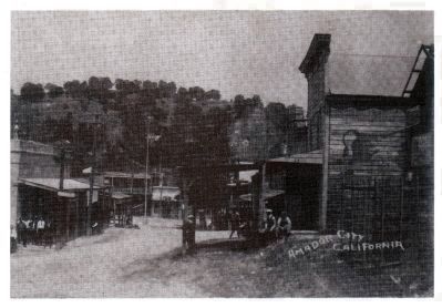 Amador City - Prior to the 1934 Improvements to Hwy 49 image. Click for full size.
