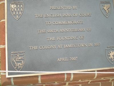 The English Inns of Court Marker image. Click for full size.