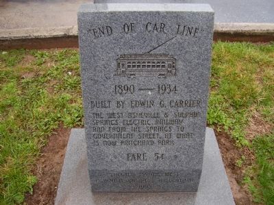 " End of Car Line " Marker image. Click for full size.