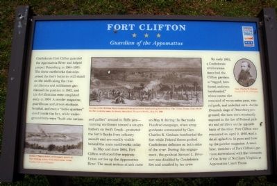 Fort Clifton CWT Marker image. Click for full size.