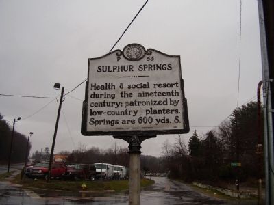 Sulphur Springs Marker image. Click for full size.