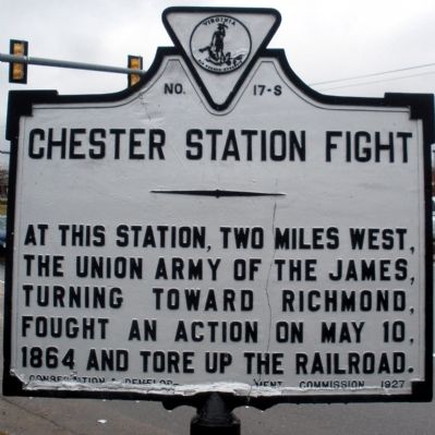Chester Station Fight Marker. Click for full size. Chester Station Fight Marker image. Click for full size.