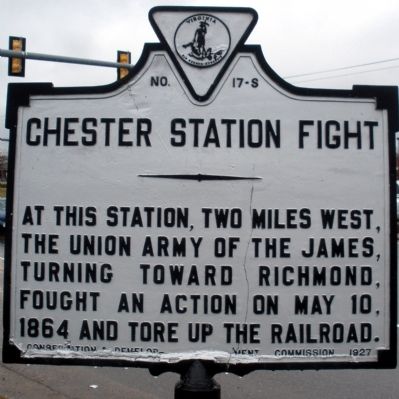 Chester Station Fight Marker image. Click for full size.