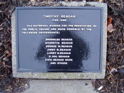 Timothy Reagan Marker image. Click for full size.