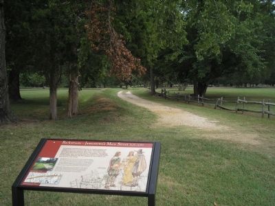 Marker in Historic Jamestowne. Click for full size. Marker in Historic Jamestowne image. Click for full size.