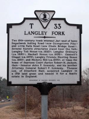 Langley Fork Marker image. Click for full size.