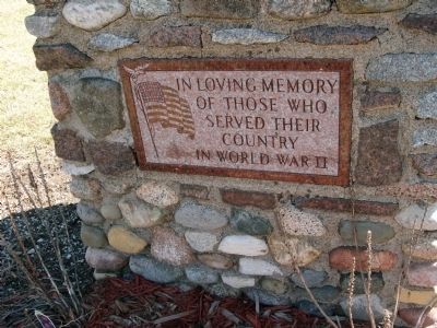 World War II War Memorial Marker image. Click for full size.