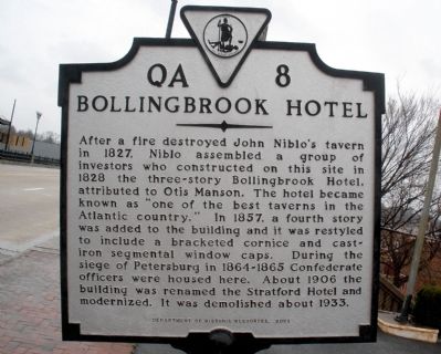 Bollingbrook Hotel Marker image. Click for full size.