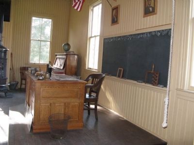 Interior of the Coloma Schoolhouse. Click for full size. Interior of the Coloma Schoolhouse image. Click for full size.