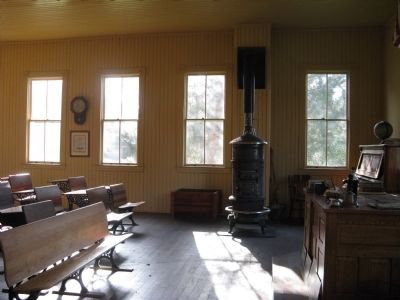 Interior of the Coloma Schoolhouse image. Click for full size.
