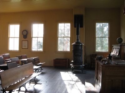 Interior of the Coloma Schoolhouse. Click for full size. Interior of the Coloma Schoolhouse image. Click for full size.